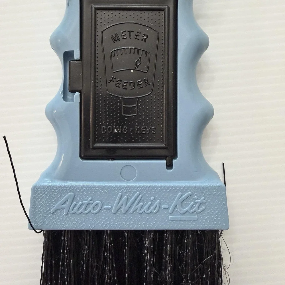 Vintage Auto-Whis-Kit 4-in-1 Tool Kit Scraper Bottle Opener Whisk Broom Coin Box